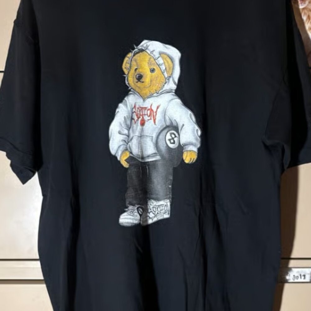 Streetwear Bear Graphic T-Shirt